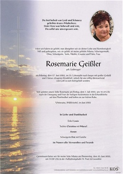 Rosemarie Geißler